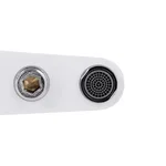 Смеситель для ванны Brinex 36W 006 однорычажный из ABS пластика, цвет хром/белый (BRIN36W006)