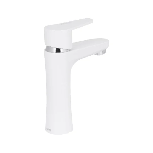 Смеситель для раковины Brinex 37W 001 белый из ABS пластика однорычажный (BRIN37W001)