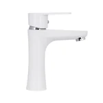 Смеситель для раковины Brinex 37W 001 белый из ABS пластика однорычажный (BRIN37W001)
