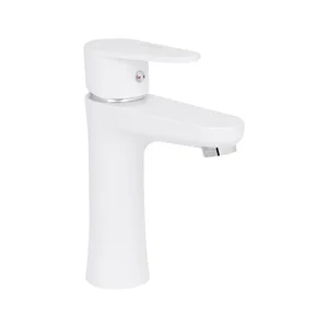 Змішувач для раковини Brinex 37W 001 білий з ABS пластику одноважільний (BRIN37W001)