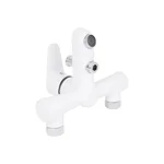Смеситель для ванны Brinex 37W 006 пластиковый хром/белый однорычажный (BRIN37W006)