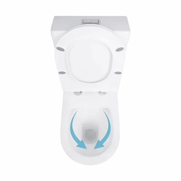 Унитаз-компакт Qtap Stork/Swan QT15222178W керамический белый безободковый с сиденьем Soft-close (SD00036225)