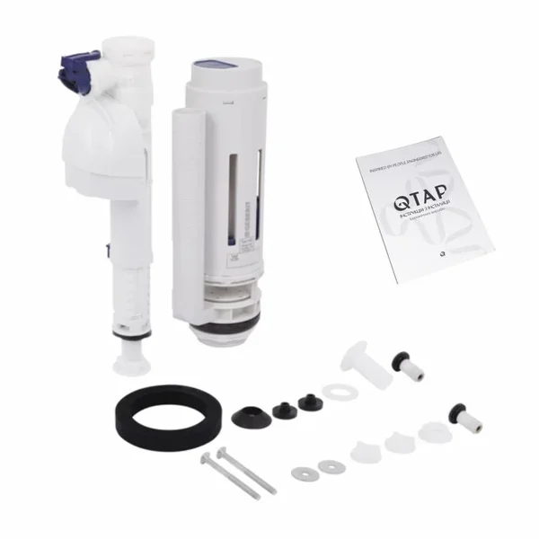 Унитаз-компакт Qtap Stork/Swan QT15222178W керамический белый безободковый с сиденьем Soft-close (SD00036225)