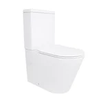 Унитаз-компакт напольный Qtap Stork/Swan QT15222179W керамический белый безободковый с сиденьем Soft-close (SD00036226)