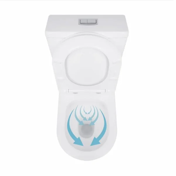 Унитаз-компакт напольный Qtap Stork/Swan QT15222179W керамический белый безободковый с сиденьем Soft-close (SD00036226)