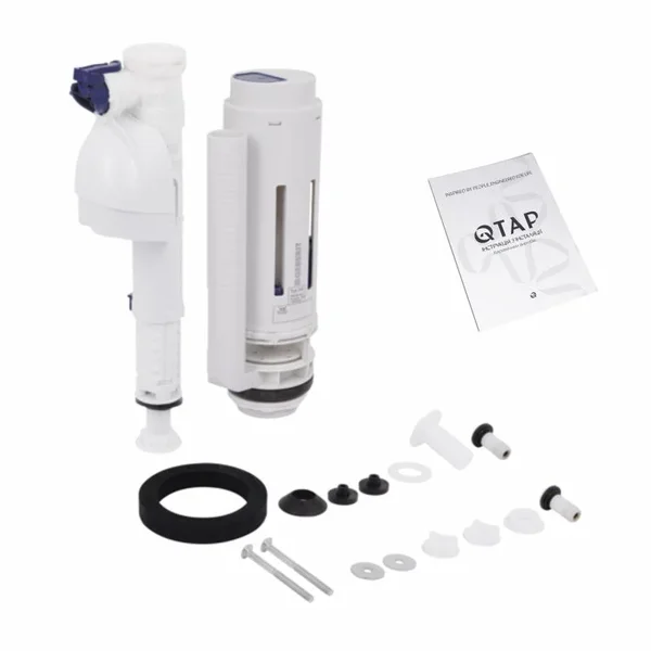 Унитаз-компакт напольный Qtap Stork/Swan QT15222179W керамический белый безободковый с сиденьем Soft-close (SD00036226)