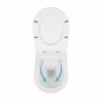 Унитаз подвесной Qtap Swan QT16335178W керамический белый безободковый с сиденьем Soft-close (QT16335178W)