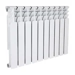 Радиатор отопления Thermo Alliance Bi-Ferrum 500/96 биметаллический белый, 10 секций с боковым подключением (AE50096B)