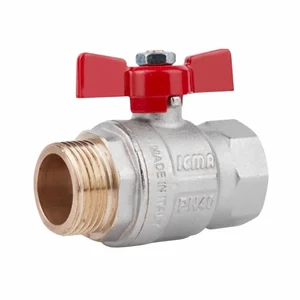Кран шаровый Icma №351 латунный прямой 1