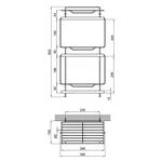 Полиця Lidz LDRAD0608CRM32486 Radom 06.08 настінна трьох'ярусна хромована (LDRAD0608CRM32486)