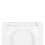 Сидіння для унітаза Qtap QT0599SC2170W Crow дюропластове біле швидкознімне slim з мікроліфтом (QT99SC2170W)