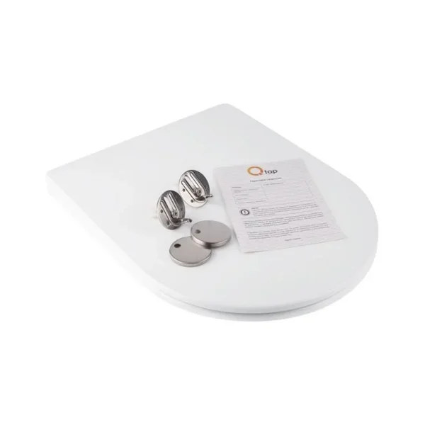 Сиденье для унитаза Qtap Slim QT1699SC5176W дюропластовое белое с микролифтом и функцией Quick Release (QT99SC5176W)
