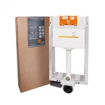 Змивний бачок прихованого монтажу Qtap Nest QT0134M429 з металу та ABS пластику з подвійним змивом 3/6 л (QT0134M429)