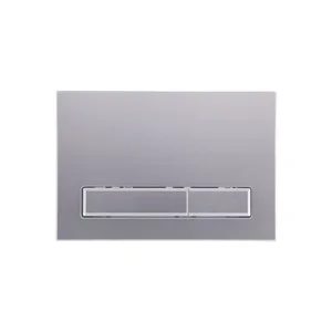 Панель змиву Qtap Nest QT0111M08382SAT сатинова пластикова дворежимна (QT0111M08382SAT)