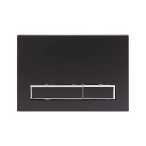 Панель змиву Qtap Nest QT0111M08V1091MB з ABS пластику чорна матова, дворежимна (QT0111M08V1091MB)