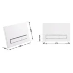 Панель змиву для унітаза Qtap Nest QT0111M08V1384W