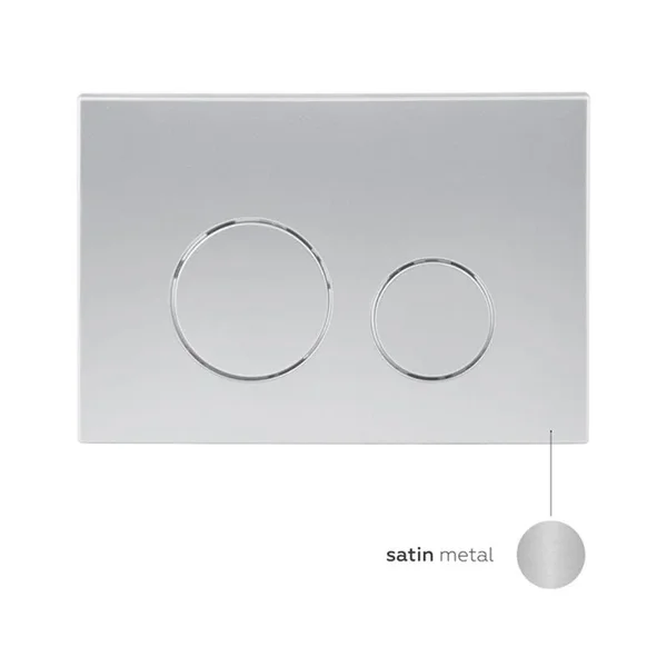 Панель смыва Qtap Nest QT0111M11111SAT пластиковая сатиновая двухрежимная (QT0111M11111SAT)