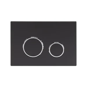 Панель змиву Qtap Nest QT0111M11V1146MB чорна матова з ABS-пластику, дворежимна (QT0111M11V1146MB)