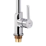 Смеситель для кухни Qtap Grand QTGRACRM007F латунный хромированный с поворотным изливом (QTGRACRM007F)