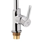 Смеситель для кухни Qtap Grand QTGRACRM007F латунный хромированный с поворотным изливом (QTGRACRM007F)