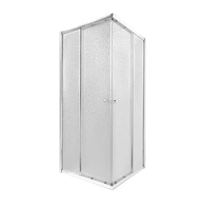 Душевая кабина Qtap Presto CRM1088SP5 раздвижная 80×80 мм см, хромированная, с матовым стеклом 5 мм без поддона (PRECRM1088SP5)