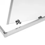 Душова кабіна Qtap Presto CRM1088SP5 розсувна 80×80 мм см, хромована, з матовим склом 5 мм без піддона (PRECRM1088SP5)