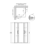 Душова кабіна Qtap Taurus BLA1099SC6 90×90 мм см, чорний профіль, прозоре скло 6 мм з покриттям CalcLess, без піддона (TAUBLA1099SC6)