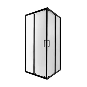 Душевая кабина Qtap Taurus BLA1099SC6 90×90 мм см, черный профиль, прозрачное стекло 6 мм с покрытием CalcLess, без поддона (TAUBLA1099SC6)