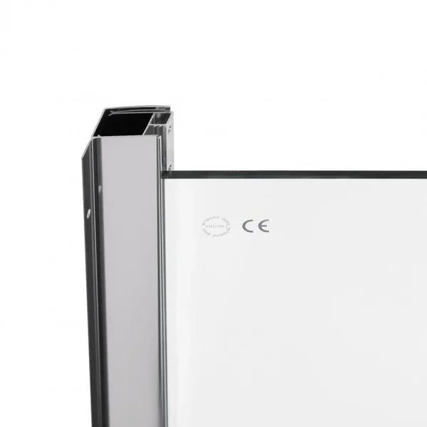 Душова кабіна Qtap Taurus CRM1011AC6 100×100 мм см, хромована, прозоре скло 6 мм з покриттям CalcLess, без піддона (TAUCRM1011AC6)