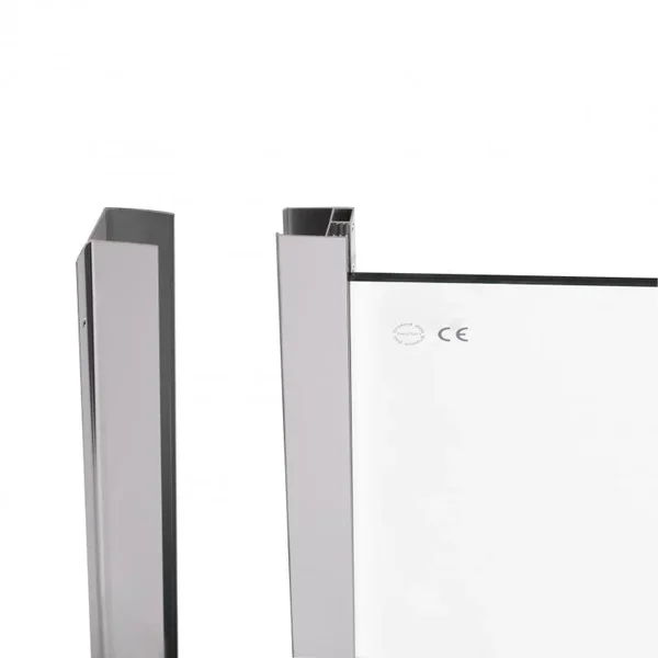 Душова кабіна Qtap Taurus CRM1011AC6 100×100 мм см, хромована, прозоре скло 6 мм з покриттям CalcLess, без піддона (TAUCRM1011AC6)