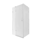 Душова кабіна Qtap Capricorn CRM1018RC6 хромована з прозорим склом 6 мм CalcLess, розпашна 100×80 мм см без піддона (CAPCRM1018RC6)