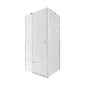 Душова кабіна Qtap Capricorn CRM1018RC6 хромована з прозорим склом 6 мм CalcLess, розпашна 100×80 мм см без піддона (CAPCRM1018RC6)