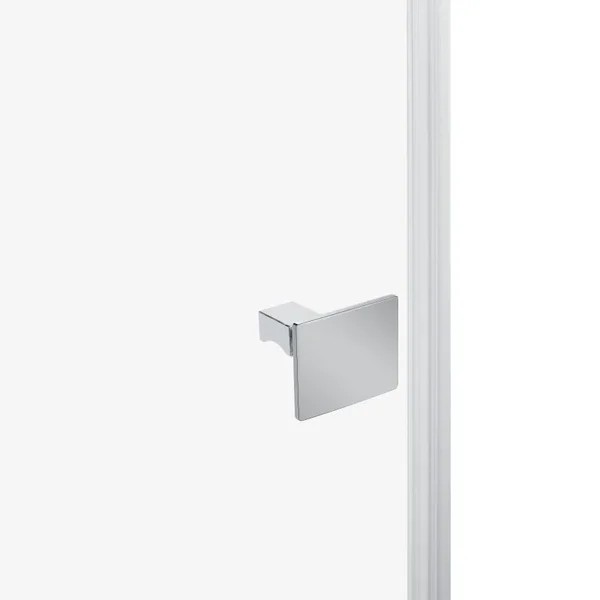 Душова кабіна Qtap Capricorn CRM1018RC6 хромована з прозорим склом 6 мм CalcLess, розпашна 100×80 мм см без піддона (CAPCRM1018RC6)