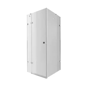 Душова кабіна Qtap CAPRICORN CRM1011SC6 розпашна 100×100 мм см, хромована, прозоре скло 6 мм з покриттям CalcLess, без піддона (CAPCRM1011SC6)