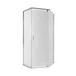 П'ятикутна душова кабіна Qtap Scorpio CRM10995-AC6 90×90 мм см хромована, прозоре скло 6 мм з покриттям CalcLess, без піддона (SCOCRM10995AC6)