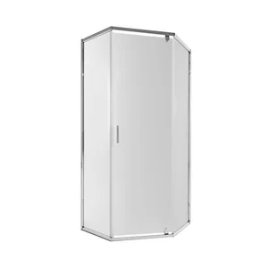 П'ятикутна душова кабіна Qtap Scorpio CRM10995-AC6 90×90 мм см хромована, прозоре скло 6 мм з покриттям CalcLess, без піддона (SCOCRM10995AC6)
