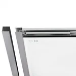Душові двері в нішу Qtap CRM201-11C6 Taurus CRM201-11.C6 розсувні 97-108×200 мм см, хромовані, прозоре скло 6 мм з покриттям CalcLess (TAUCRM20111C6)