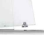 Душові двері в нішу Qtap CRM201-11C6 Taurus CRM201-11.C6 розсувні 97-108×200 мм см, хромовані, прозоре скло 6 мм з покриттям CalcLess (TAUCRM20111C6)