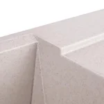 Кухонная мойка Lidz 790×495 мм/230 COL-06 из искусственного камня светло-бежевая, врезная с крылом (LIDZCOL06790495230)