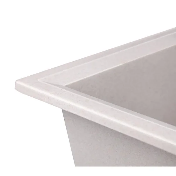 Кухонная мойка Lidz 790×495 мм/230 COL-06 из искусственного камня светло-бежевая, врезная с крылом (LIDZCOL06790495230)