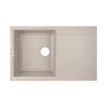 Кухонная мойка Lidz 790×495 мм/230 MAR-07 песочная из искусственного камня с универсальным крылом (LIDZMAR07790495230)