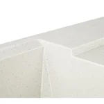 Кухонна мийка Lidz 790×495 мм/230 STO-10 зі штучного каменю світло-сіра з універсальним крилом (LIDZSTO10790495230)