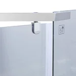 Душевая кабина Lidz SC90x90CRMLOWTR Dozorca SC90×90 мм.CRM.LOW.TR пятиугольная распашная хромированная с прозрачным стеклом 6 мм (LDSC9090CRMLOWTR)