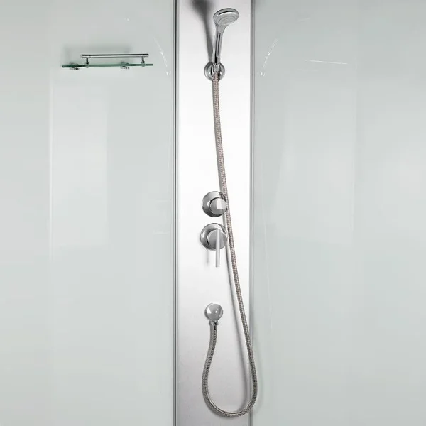 Душовий бокс Lidz Tani SB90x90.SAT.LOW.FR, скло Frost 4 мм