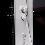 Душовий бокс Lidz Tani SB90×90 мм.SAT.LOW.GR сатиновий з тонованим склом 4 мм, чверть кола з низьким піддоном. (LTSB9090SATLOWGR)