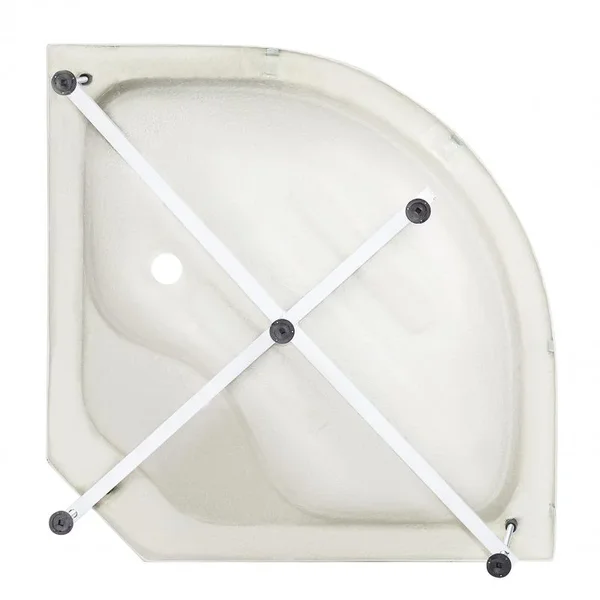 Гідромасажний бокс Lidz SBM90x90SATHIGHFR Tani SBM90×90 мм.SAT.HIGH.FR сатиновий, чверть кола з високим піддоном та матовим склом 4 мм (LTSBM9090SATHIGHFR)