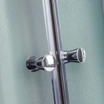 Гідромасажний бокс Lidz SBM90x90SATHIGHFR Tani SBM90×90 мм.SAT.HIGH.FR сатиновий, чверть кола з високим піддоном та матовим склом 4 мм (LTSBM9090SATHIGHFR)