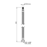 Гибкая подводка Thermo Alliance Forte SF390W50 нейлоновая 50 см М10 (SF390W50)