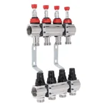 Коллектор Thermo Alliance Forte SF001W4 латунный с расходомерами, 1