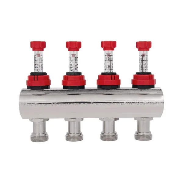 Коллектор Thermo Alliance Forte SF001W4 латунный с расходомерами, 1